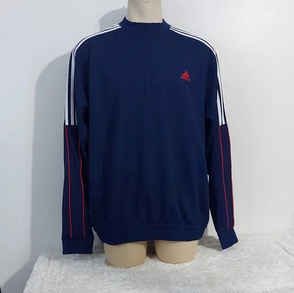 Adidas usa golf pullow sweaters size X-Large color blue Long sleeves  crewneck - Picture 7 of 16